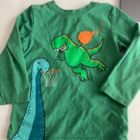 Toddler Dino and Basketball long sleeve - Picture 1 of 1